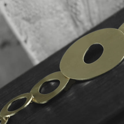 Alaya Organic Circle Bracelet Gold Plating