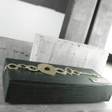 Alaya Organic Circle Bracelet Gold Plating