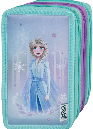 Undercover pencil case Disney Frozen 3-compartments filled school set multi colors.