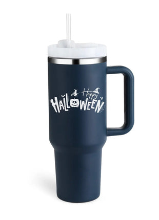 40 Oz Tumbler With Handle Straw Insulated, Stainless Steel Spill Proof Vacuum Coffee Cup Tumbler With Lid Tapered Mug Gifts For Valentine Lover Suitable For Car Gym Office Travel