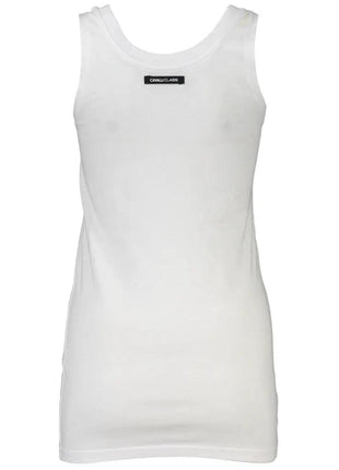Cavalli Class White Cotton Women Tank Top