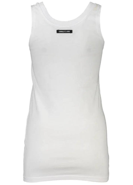 Cavalli Class White Cotton Women Tank Top