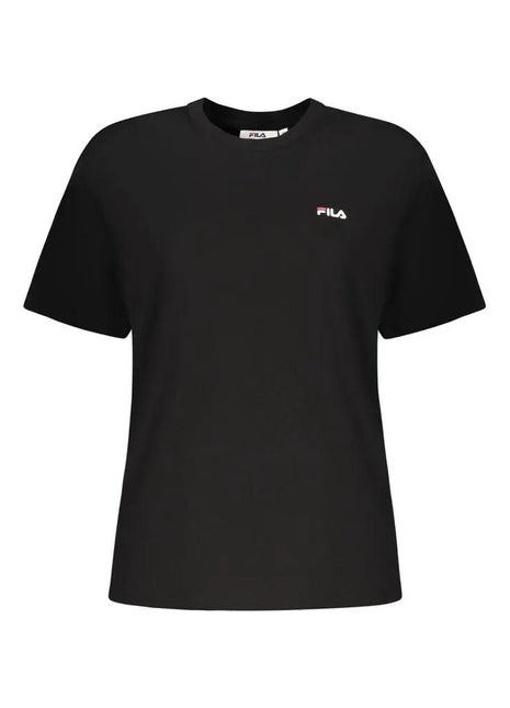 Fila Black Cotton Women T-Shirt
