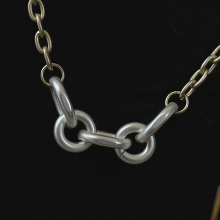 Tula IN:STORE Short 2 Tone Link Necklace Gold Plating