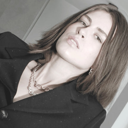 Tula IN:STORE Short 2 Tone Link Necklace Gold Plating