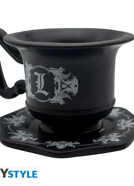 Death Note 3D mug with Saucer L's glass-0
