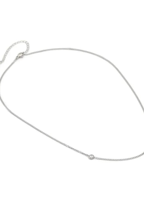 ALDO Silver Elastane Necklace - xlchoice.com