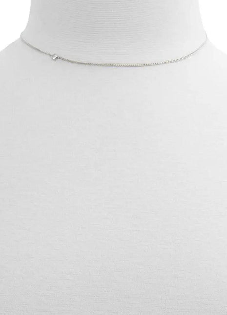 ALDO Silver Elastane Necklace - xlchoice.com