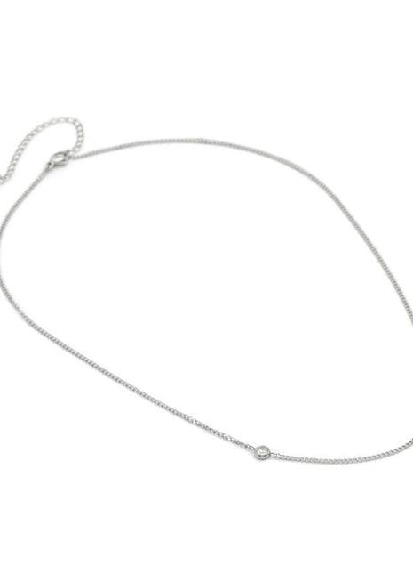 ALDO Silver Elastane Necklace - xlchoice.com