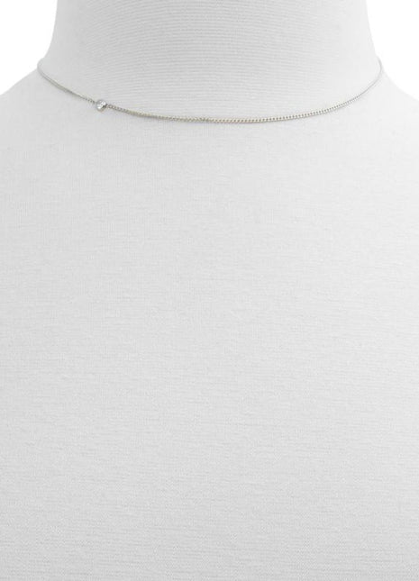 ALDO Silver Elastane Necklace - xlchoice.com