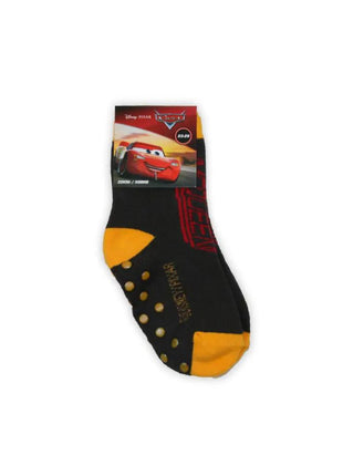 Anti-Slip Kids Ankle Socks - Cars - Terry - Brown - 27-30 - xlchoice.com