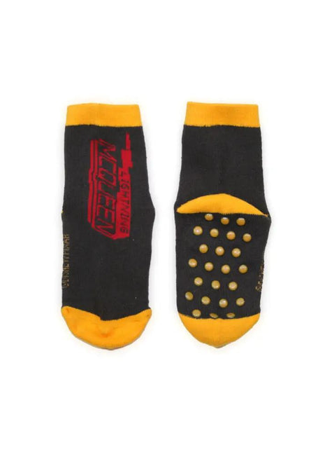 Anti-Slip Kids Ankle Socks - Cars - Terry - Brown - 27-30 - xlchoice.com