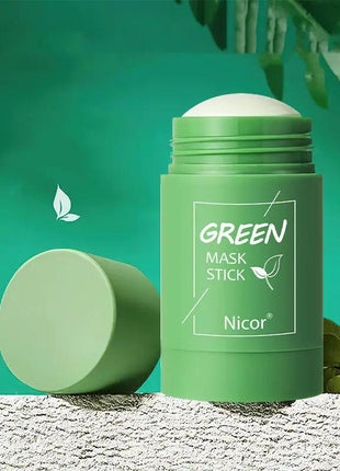 Cleansing Green Tea Mask Clay Stick Oil Control Anti-Acne Whitening Seaweed Mask Skin Care - xlchoice.com