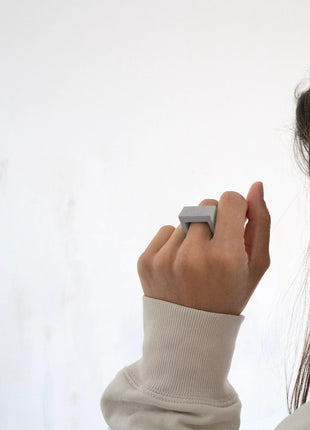 ARK CONCRETE RING | Pure Cement - XLchoice