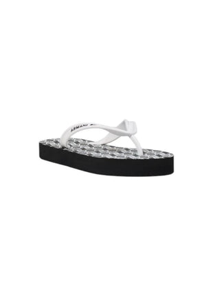 Armani Exchange Black And White Rubber Flip-Flop Sandals - XLchoice