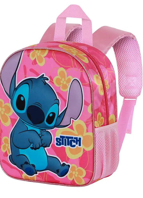 STITCH RÓZSASZÍN ELITE 3D HÁTIZSÁK - 25cm X 30cm X 10cm-0