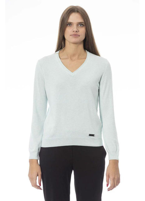 Baldinini Trend Light Blue Cashmere Women Sweater - XLchoice