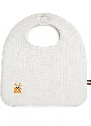 bavoir papate blanc en coton bio