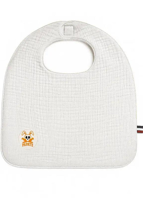bavoir papate blanc en coton bio