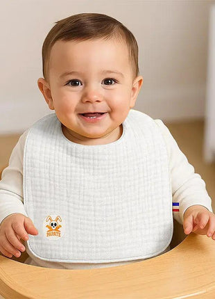 bavoir coton bio blanc papate