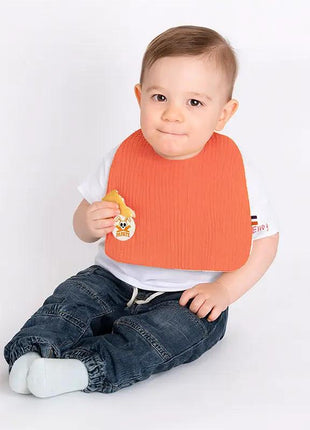 Bavoir en Coton Bio Fraise-3