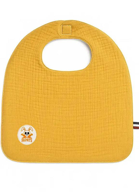 bavoir en coton bio honey papate puericulture