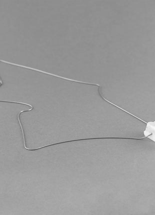 BLOCCO 55 – Carrara Marble Necklace | Handmade Statement Jewelry-2