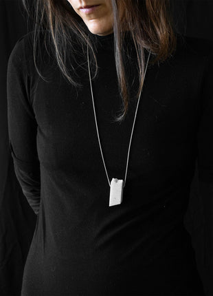 BLOCCO 55 – Carrara Marble Necklace | Handmade Statement Jewelry-3