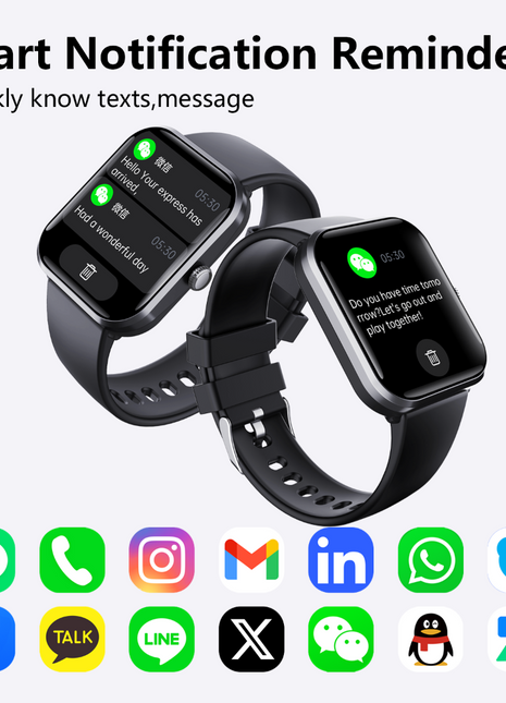 Wautton Pulse-Pro ECG Biometric Smartwatch SOS Emergency Alarm Call