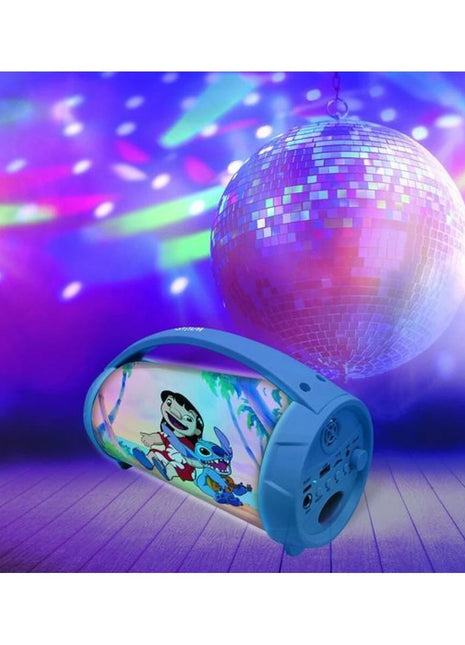 Bluetooth Speaker with Karaoke Microphone Lexibook Stitch Disney Blue - XLchoice