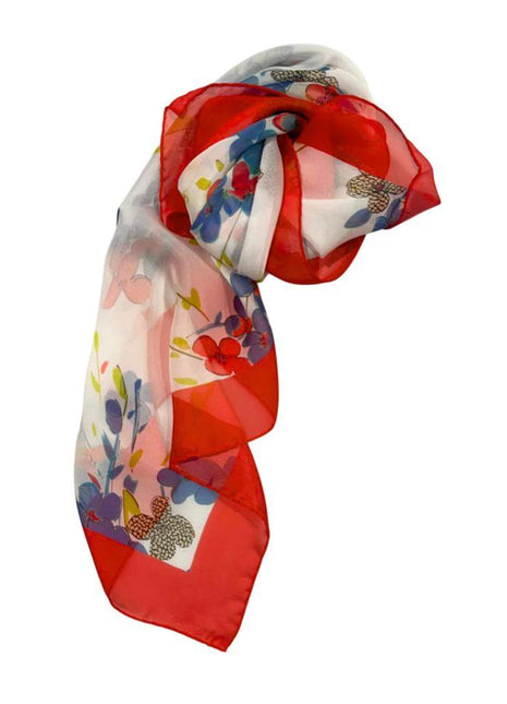 Borbonese Red Silk Women Scarf - XLchoice