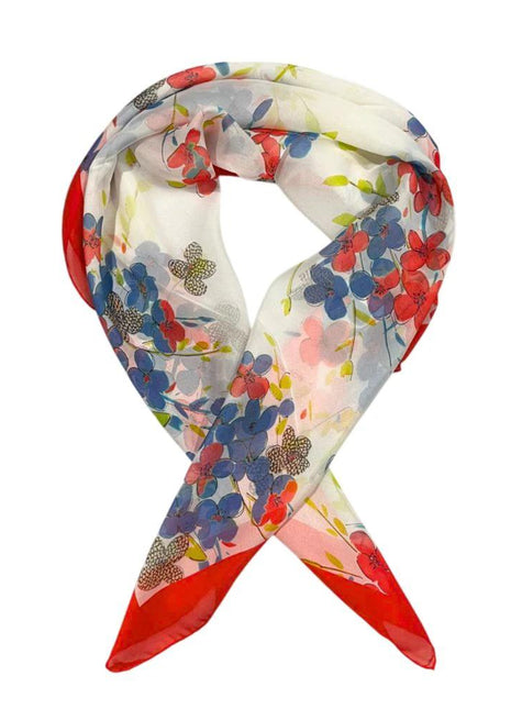 Borbonese Red Silk Women Scarf - XLchoice