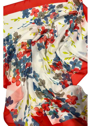 Borbonese Red Silk Women Scarf - XLchoice