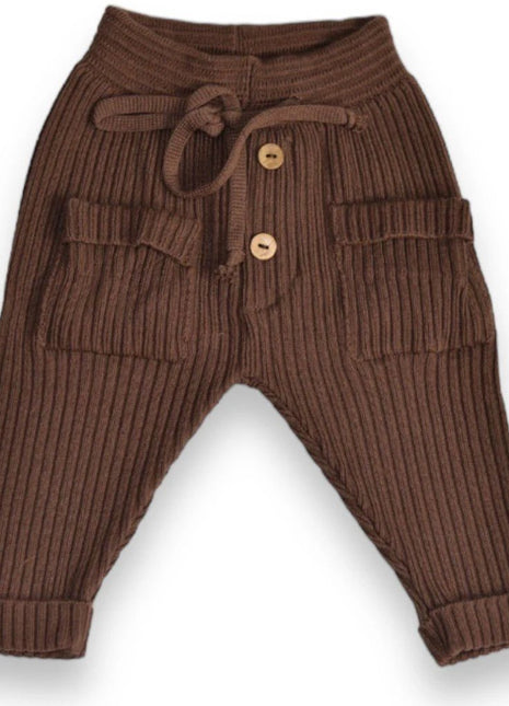 Buttery Soft Knit Pants Brown - XLchoice