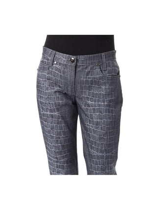 BYBLOS Black Viscose Women Pants - XLchoice