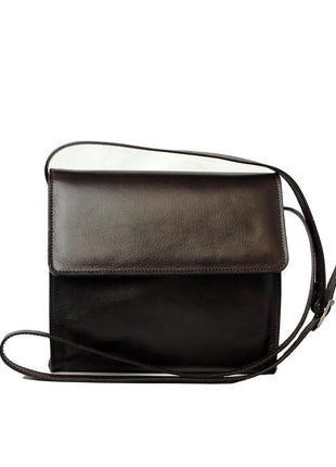 Calfskin shoulder bag-Dark brown - XLchoice