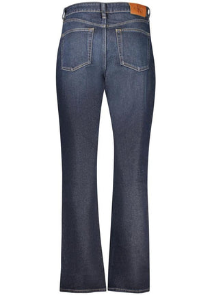Calvin Klein Blue Cotton Women's High-Rise Jeans - XLchoice