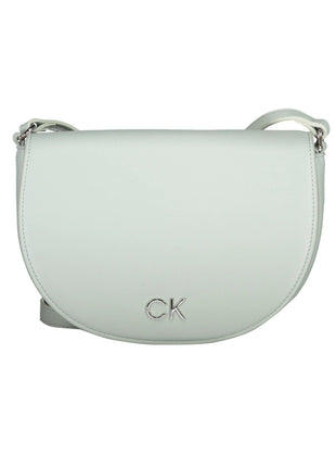 Calvin Klein blå crossbodytaske med buet klap og justerbar rem