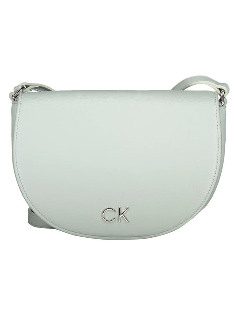 Calvin Klein blå crossbodytaske med buet klap og justerbar rem