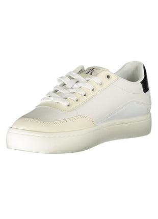 Calvin Klein White Polyurethane Women Sneaker - XLchoice.com