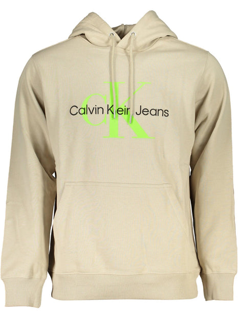 CALVIN KLEIN BEIGE SWEATSHIRT TIL HERRE UDEN LYNLÅS - XLchoice