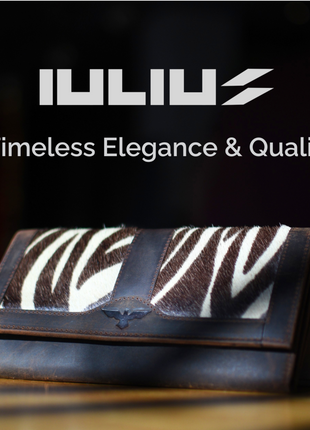 Cartera de Cuero con Solapa Animal Print y Compartimentos – IULIUS - XLchoice