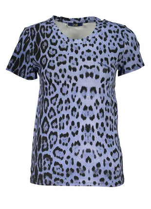 Cavalli Class Azzurro Cotton Women T-Shirt - xlchoice.com