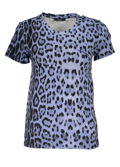 Cavalli Class Azzurro Cotton Women T-Shirt - xlchoice.com