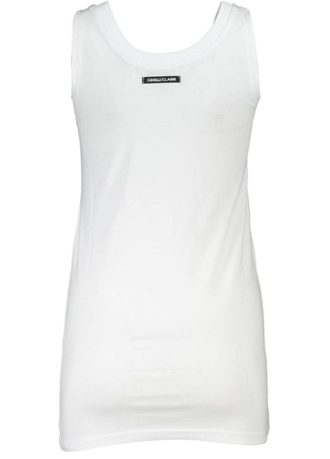 Cavalli Class Bianco Cotton Women T-Shirt - xlchoice.com