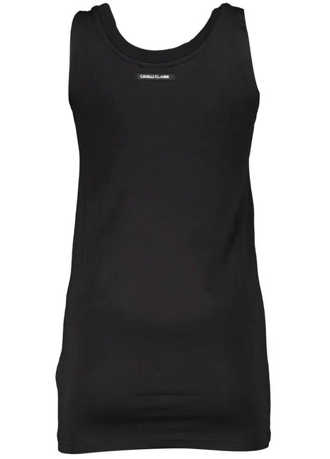 Cavalli Class Black Cotton Women Tank Top - xlchoice.com
