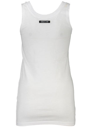 Cavalli Class White Cotton Women Tank Top - xlchoice.com