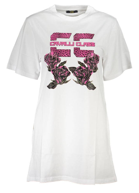 Cavalli Class White Cotton Women's Dress - XLchoice