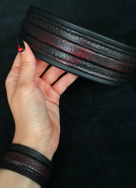 Cobra Leather Collar - xlchoice.com