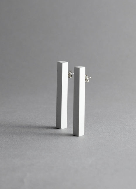 COLUMN EARRINGS | Grey Concrete-0